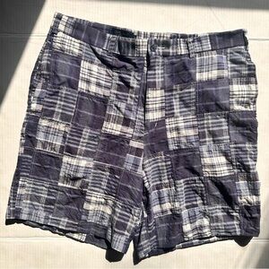 Bobby Jones Plaid Patchwork Shorts - Size 36